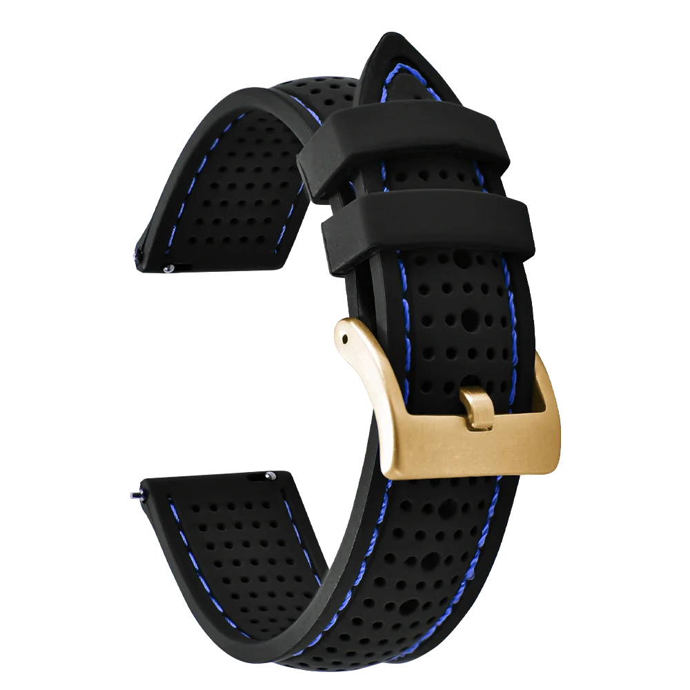 NATOBELT Soft Porous Rubber Watch Strap – Quick Release (18-22mm)