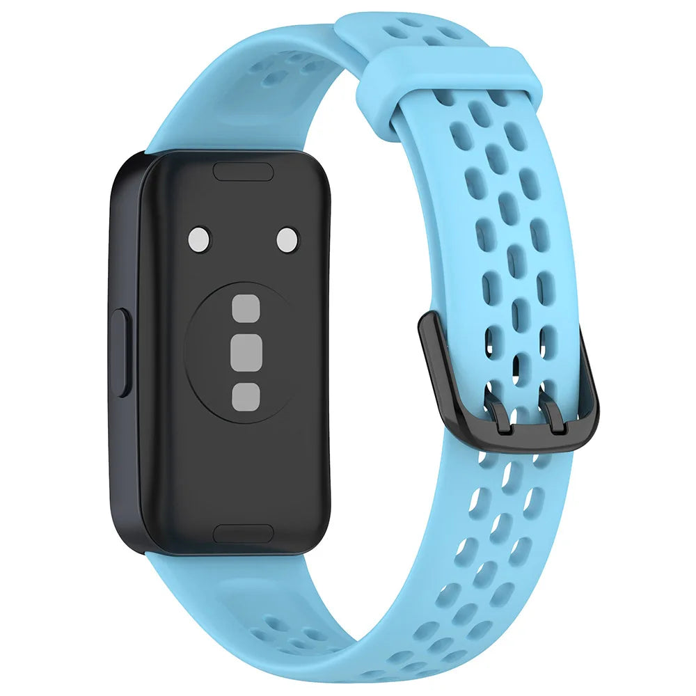 Breathable Silicone Watch Strap for Huawei Band 8/9/10