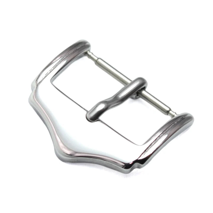 Wholesale Stainless Steel Watch Buckles – 12–28mm, 19 Styles, Silver