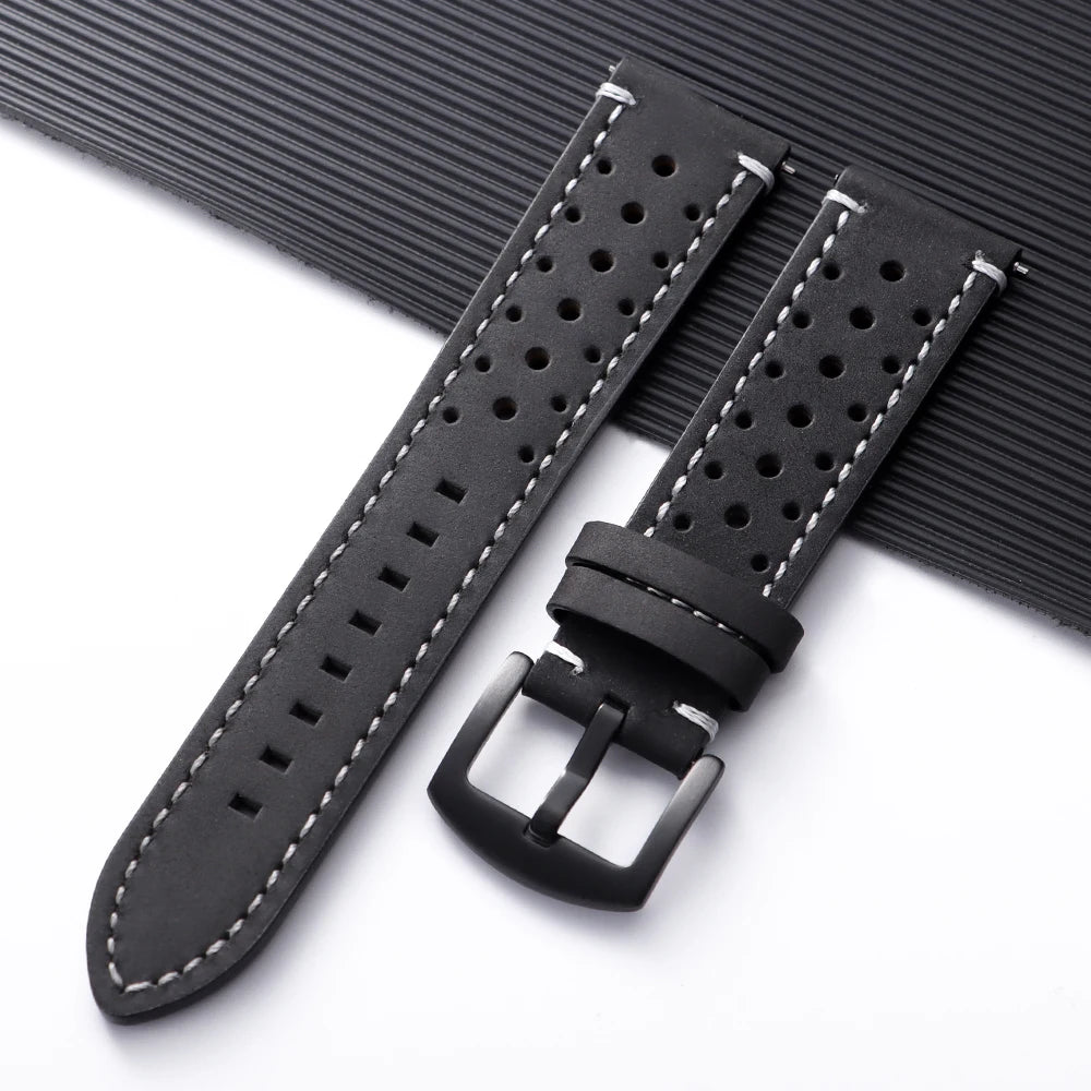 Soft Cowhide Leather Watch Band 18–24mm for Huawei Watch GT4/GT5