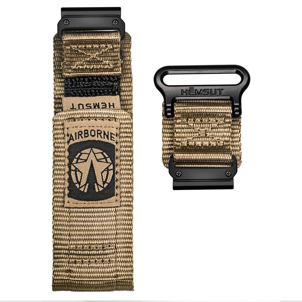 HEMSUT Nylon QuickFit Watch Strap – 20/22/26mm for Garmin Fenix, Tactix, MARQ, Instinct, Enduro