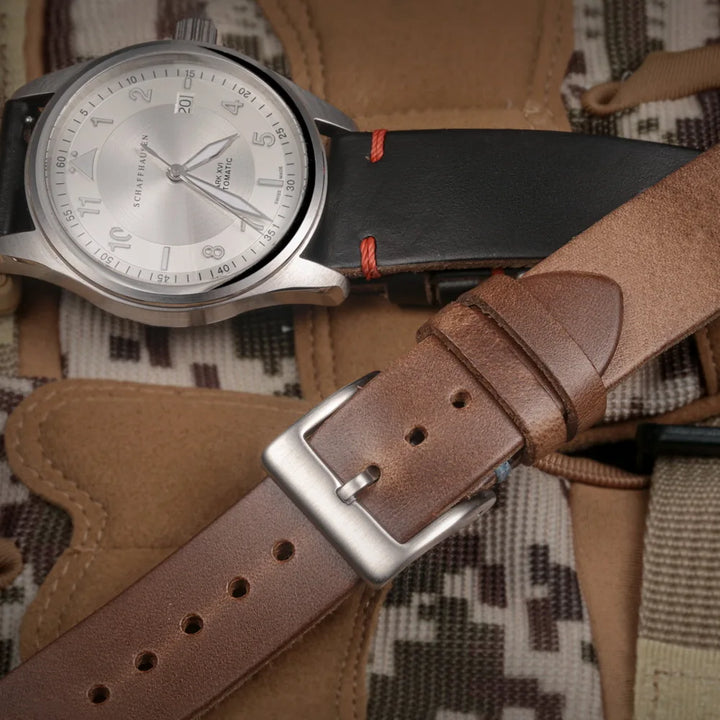 HEMSUT Leather Watch Bands 20 22mm Soft Wrap Handmade Wrist Straps Horween US Chromexcel 18mm 19mm 21mm