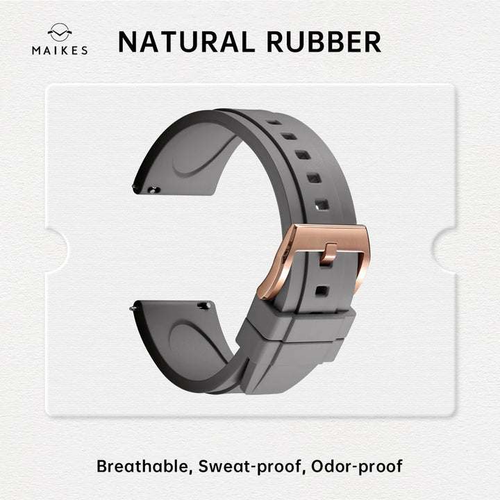 Quick Release Rubber Watch Strap 19mm 20mm 21mm 22mm 23mm 24mm Accessories Smart Watch Band For ROLEX IWC OMEGA Bracelet