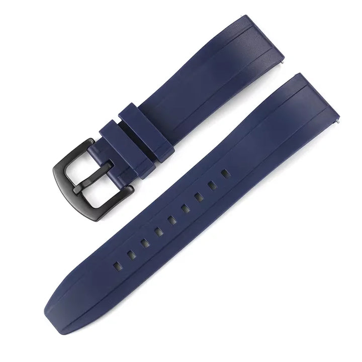 Silicone Rubber Watch Band 20–26mm (Quick Release, Waterproof)