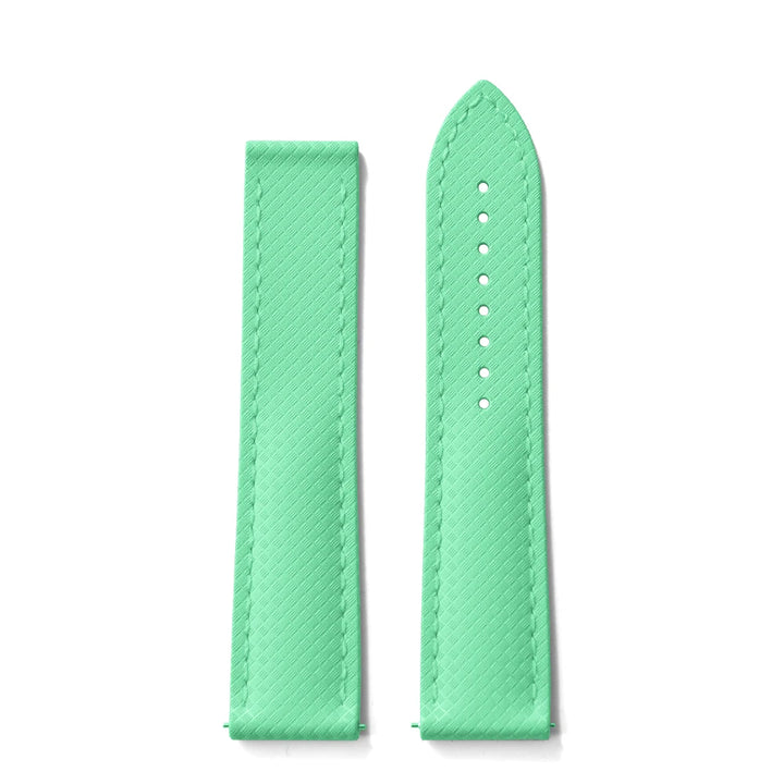 NATOBELT New Design FKM Rubber Watch Strap 20mm 22mm Folding Pin Buckle Quick Release For Omega X Swatch MoonSwatch Seiko