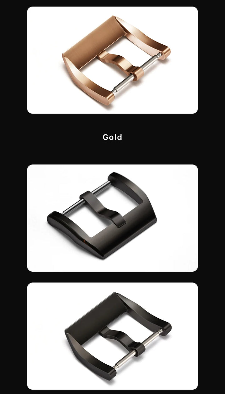 Maikes Rose Gold 316L Stainless Steel Watch Buckle – 18/20/22mm, Clasp for IWC, Omega & Rolex