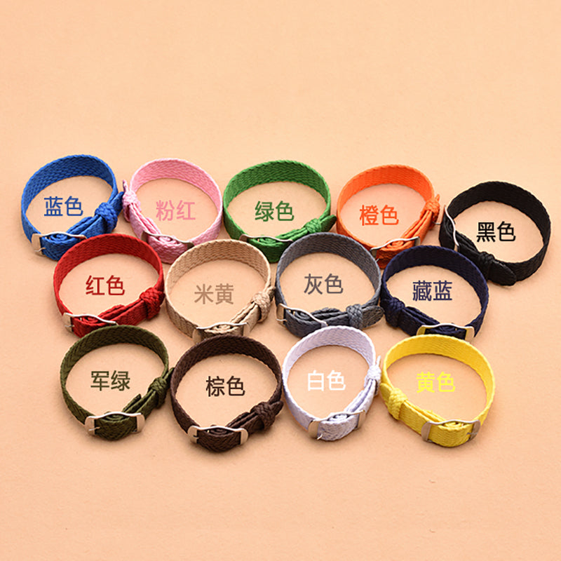 Nylon Weave Watch Strap for Perlon Watchband Wristband Women Men Bracelet Watch Accessories 14mm 16mm 18mm 20mm 22mm Sport Band