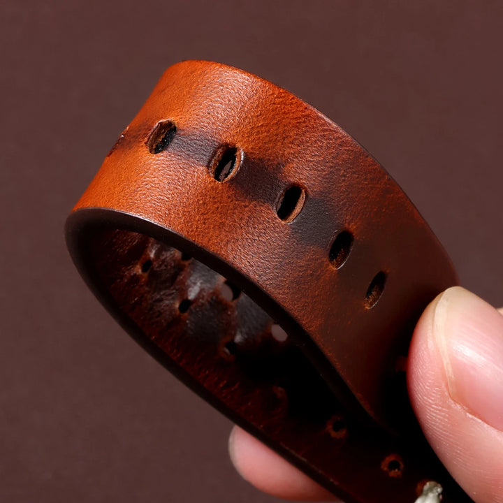 Premium Cowhide Leather Watch Strap 20/22mm (Quick Release)