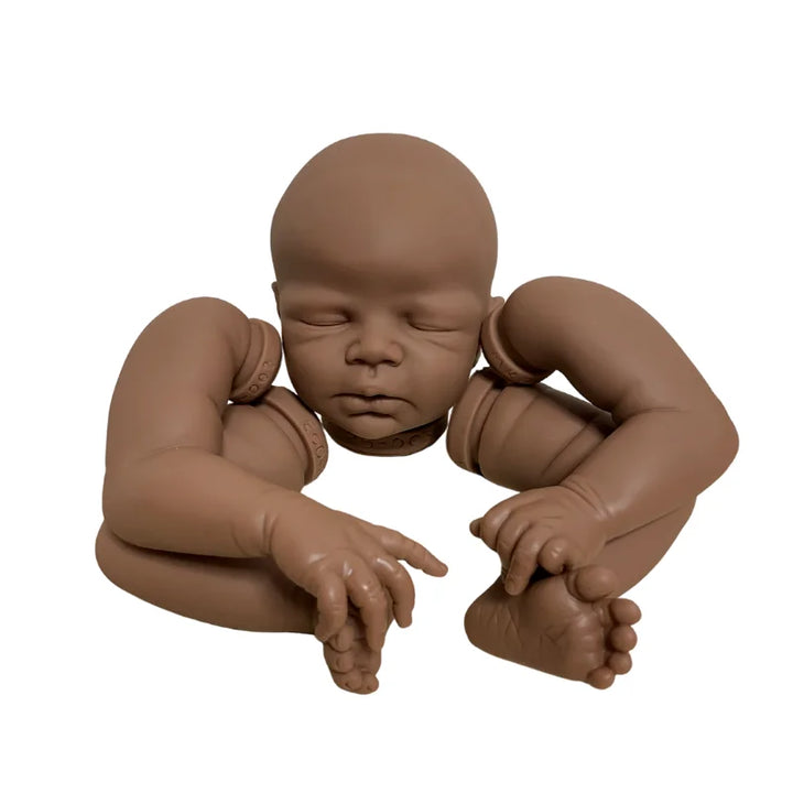16″ Zendric Black Skin Vinyl Reborn Doll Kit – Unpainted DIY