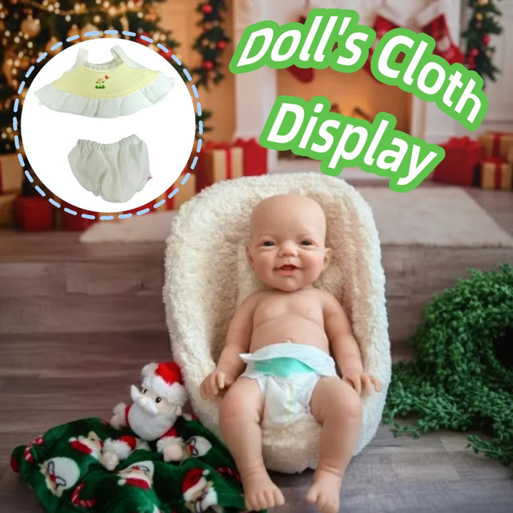 20 cm Charlie Open‑Mouth Full Silicone Reborn Boy Doll