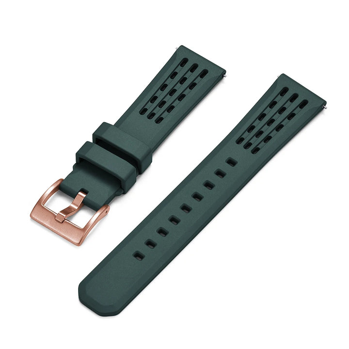 NATOBELT High Quality Porous Structure FKM Fluorine Rubber Watch Strap 20mm 22mm New Design Quick Release FKM Rubber Watchbands