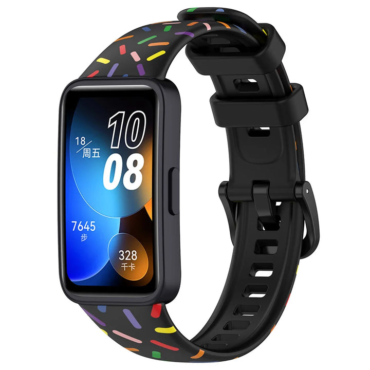Printed Silicone Strap for Huawei Band 8-10