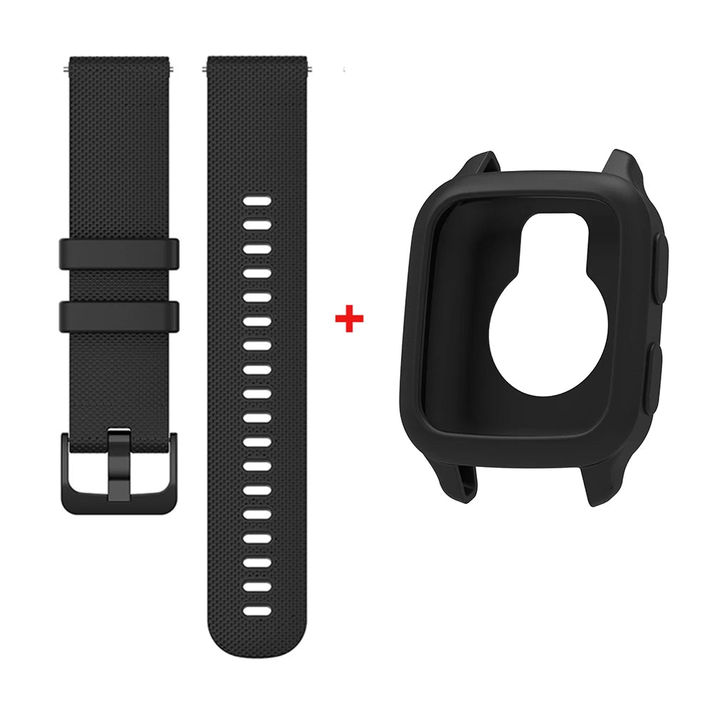 20mm Silicone Strap for Garmin Venu SQ/Venu 2 Plus & Amazfit Bip S/U