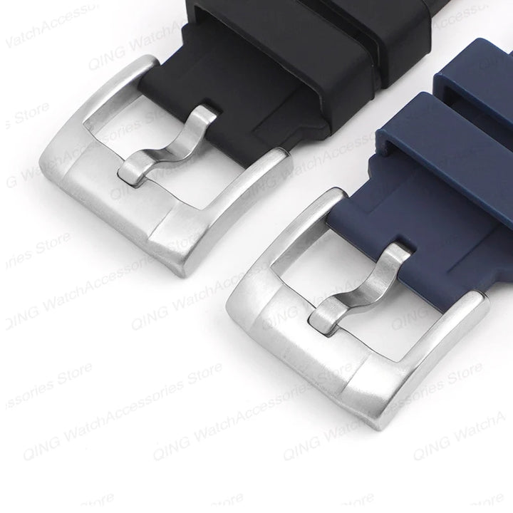 20mm 22mm Silicone Strap for Swatch Universal Curved End Arc Rubber Watch Band for Rolex Sport Waterproof Bracelet for Citizen