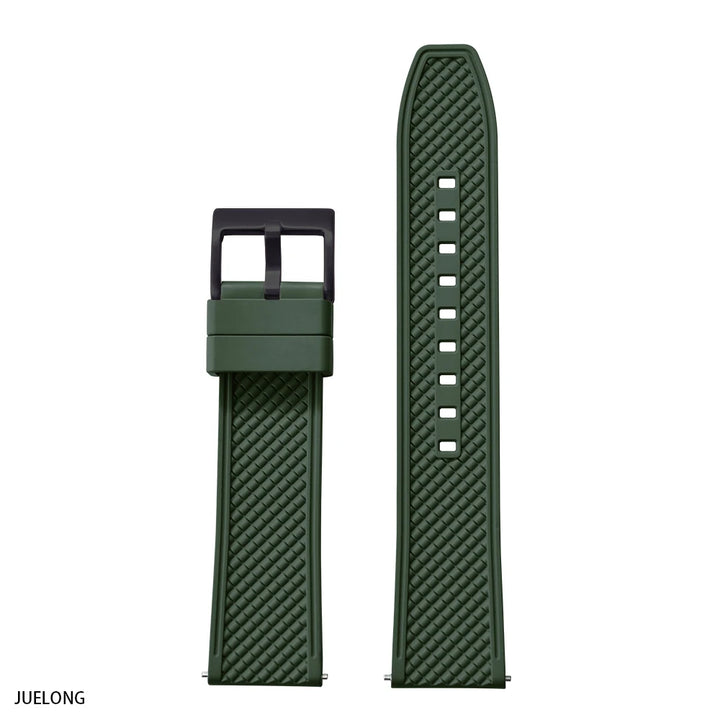 NATOBELT Bullet Shape HAISCH FKM Rubber Watch Strap 18mm 20mm 22mm 24mm Quick Release WatchBand Diving Waterproof Wristband