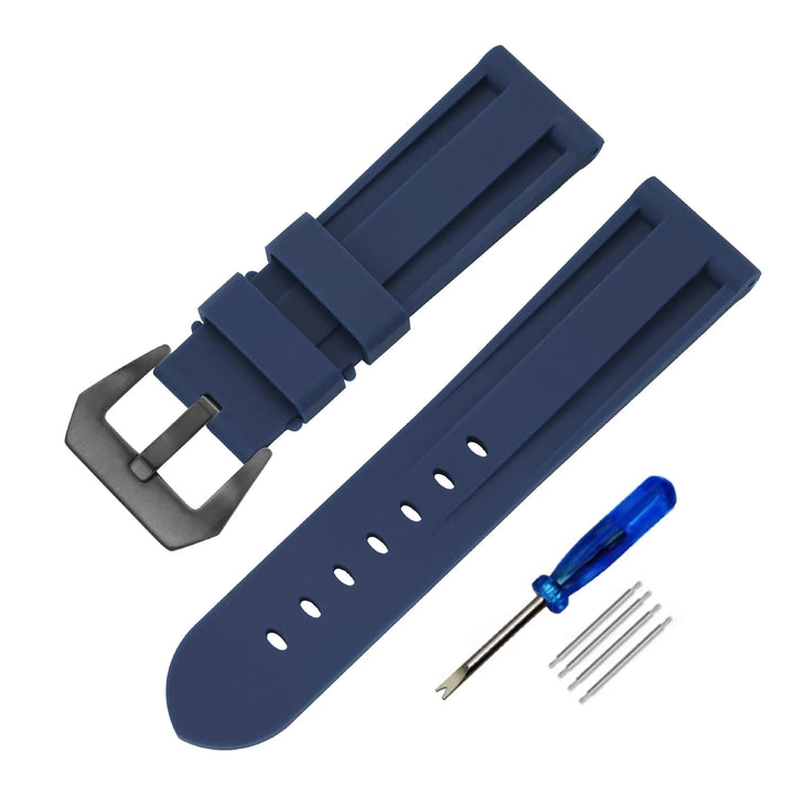 Soft Silicone Rubber Watch Band 20–26mm for Panerai