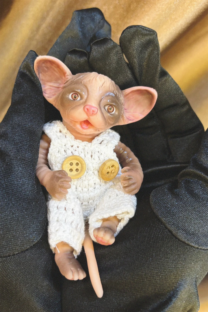 10–11 cm Mini Silicone Tiger Reborn Doll