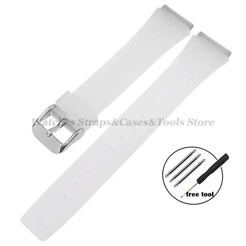 Strap for Casio F84/F91W 18mm Silicone Watchband for F105 F108 FA158 F168 AE1200 AE1300 Replacement Bracelet Men Women Thin Band