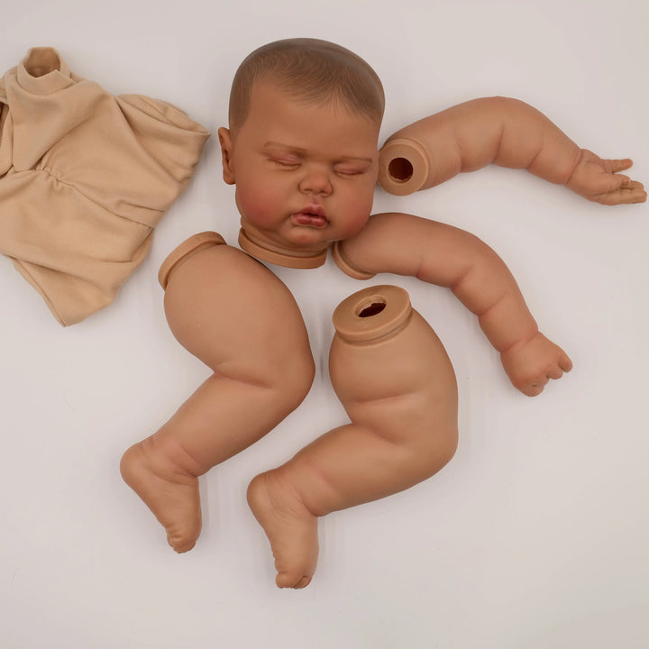 24″ Pickle Dark‑Skin Painted Reborn Doll Kit – Lifelike DIY Baby Parts