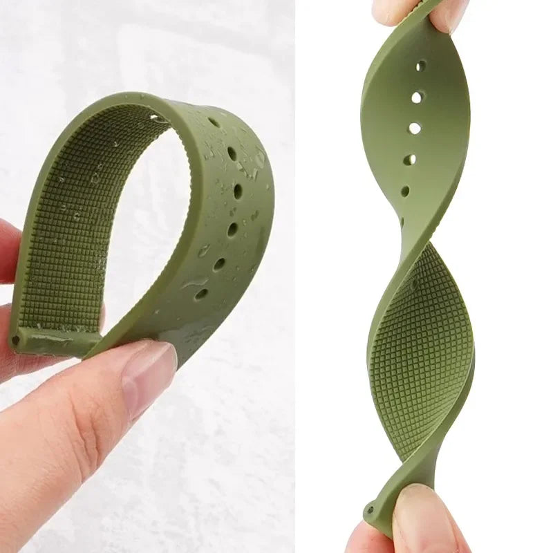Silicone Watch Strap – 12–24mm, Soft Rubber for Seiko & Huawei GT Series