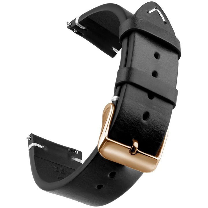 Wax Genuine Leather Watch Band 18–24mm