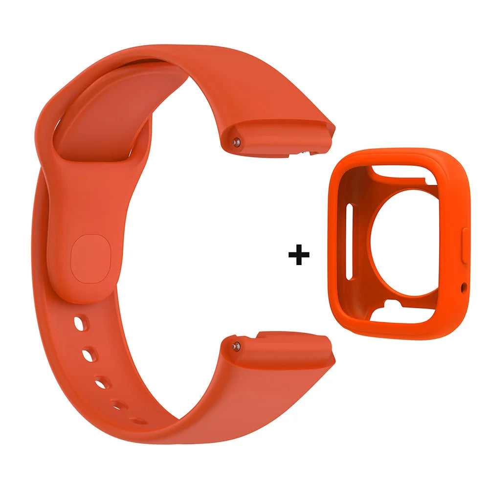 Silicone Strap & Protective Case for Redmi Watch 3 Active/Lite