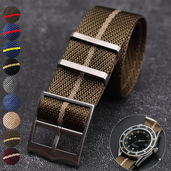 Premium Canvas Nylon Watch Strap 20/22mm