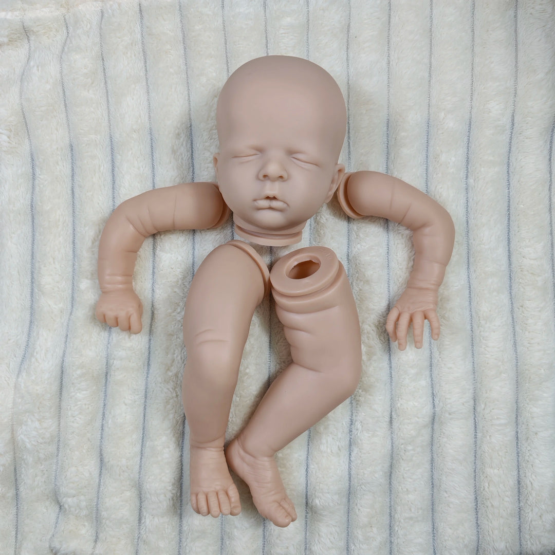 20″ Luisa Unpainted Vinyl Reborn Doll Kit with Full Arms, Legs & Cloth Body