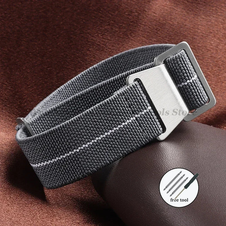 Elastic Nylon Watch Strap 18/20/22mm (Sport Band)