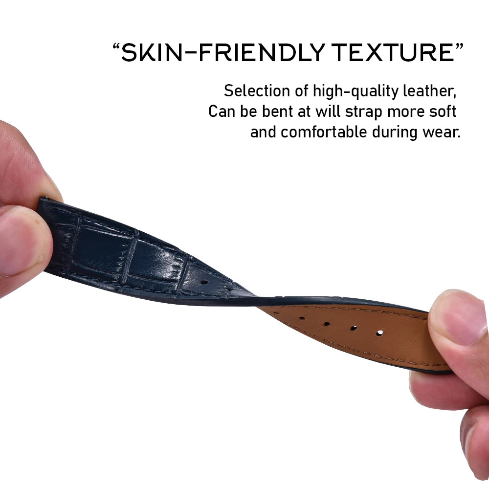 Leather Strap for Apple Watch Strap 49mm 44mm 45mm 42mm 38mm 40mm 41mm Woman Man Bracelet iWatch Series 10 9 8 7 6 5 4 SE Ultra2