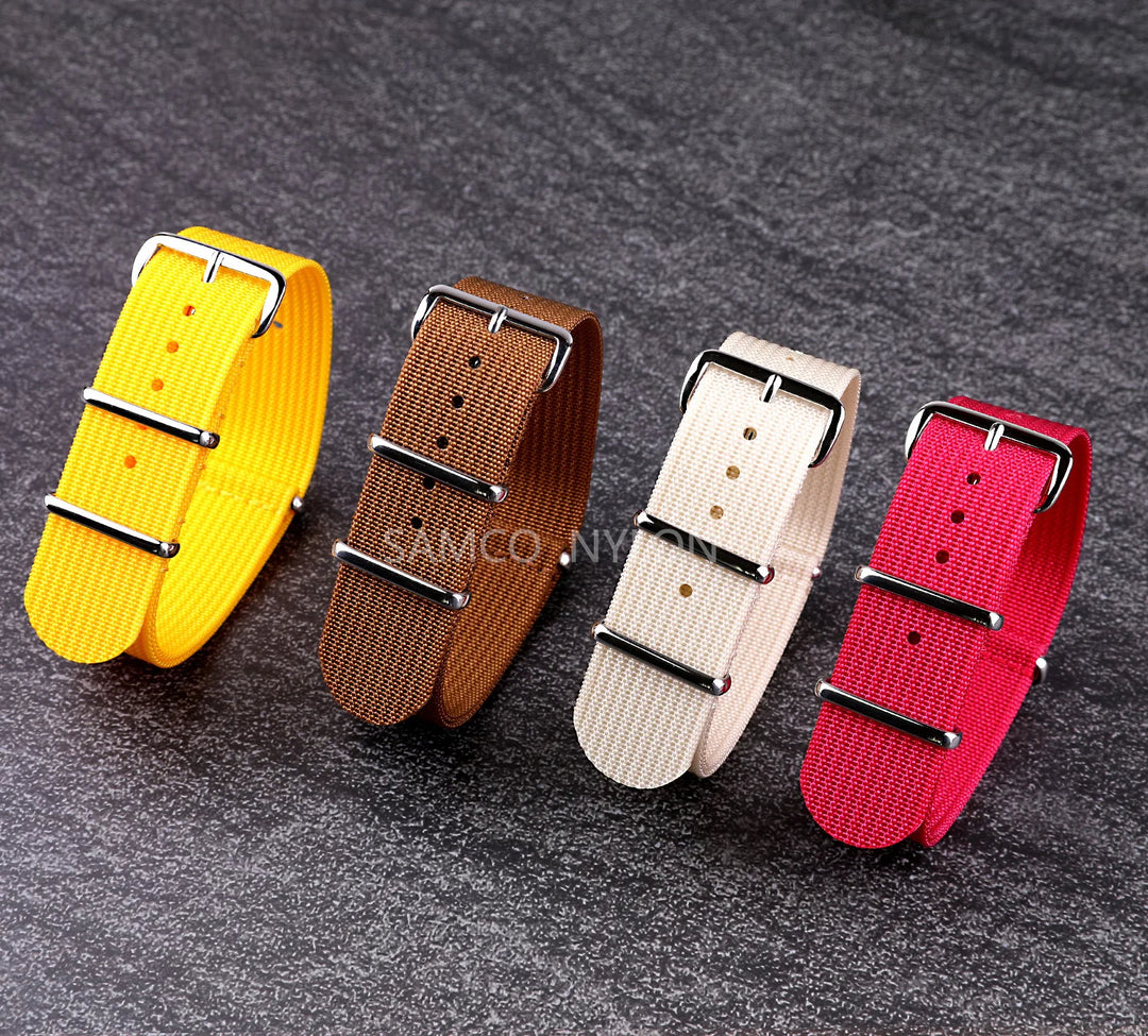 Ribbed Nylon Military Band 18–22mm