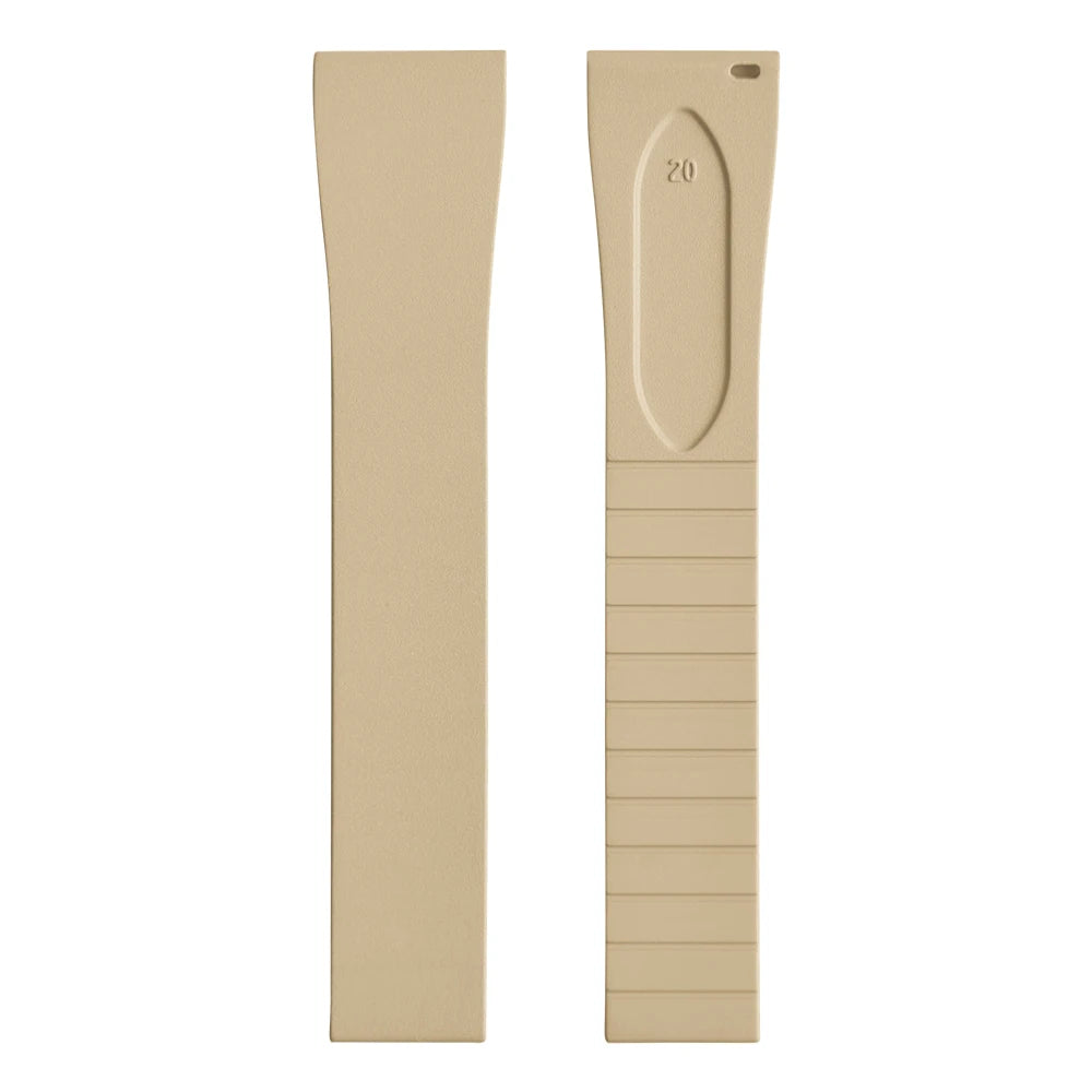 CTS FKM Rubber Watch Strap 16mm 18mm 19mm 20mm 21mm 22mm Quick Release Butterfly Buckle Watch Band CTS Strap For Cut To Size