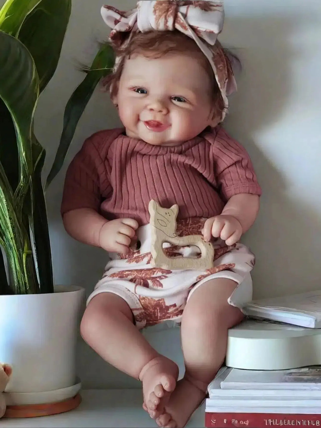 18″ Vivienne 3D Painted Silicone/Vinyl Reborn Baby Doll