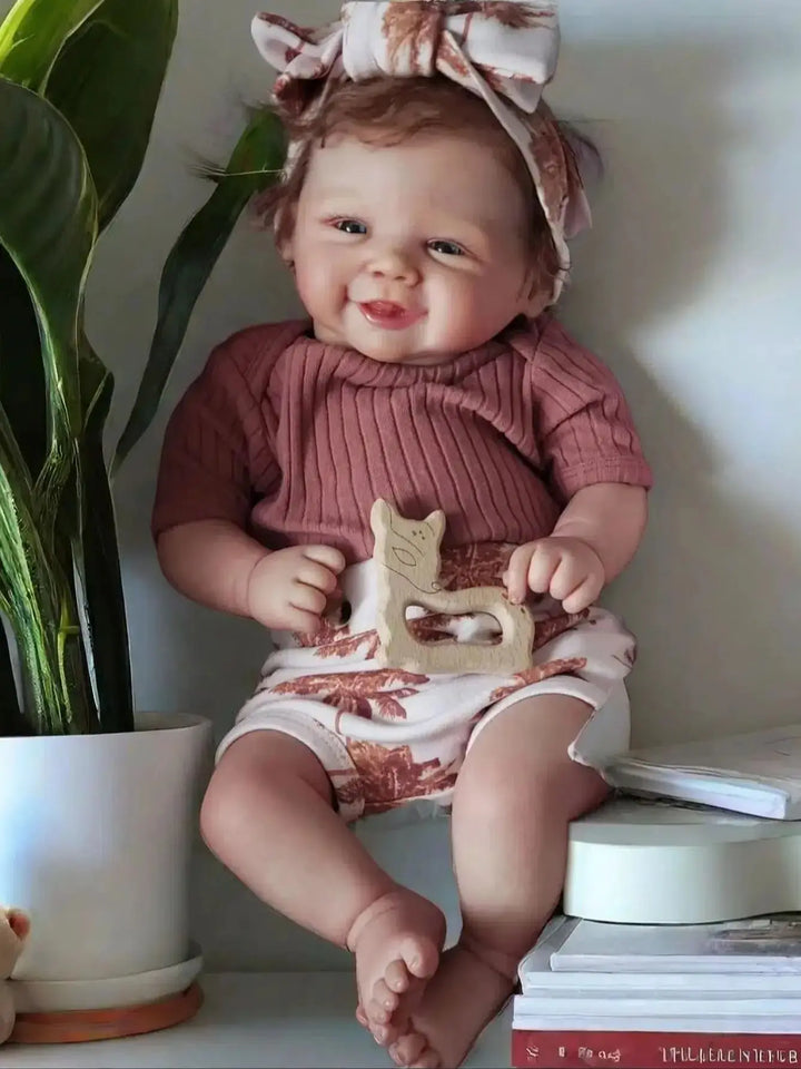 18″ Vivienne 3D Painted Silicone/Vinyl Reborn Baby Doll