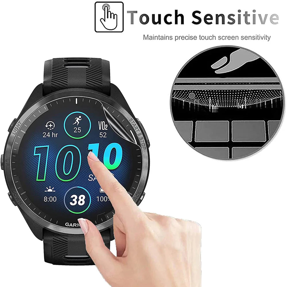 3pcs Hydrogel Screen Protector for Garmin Forerunner 265/965 Series