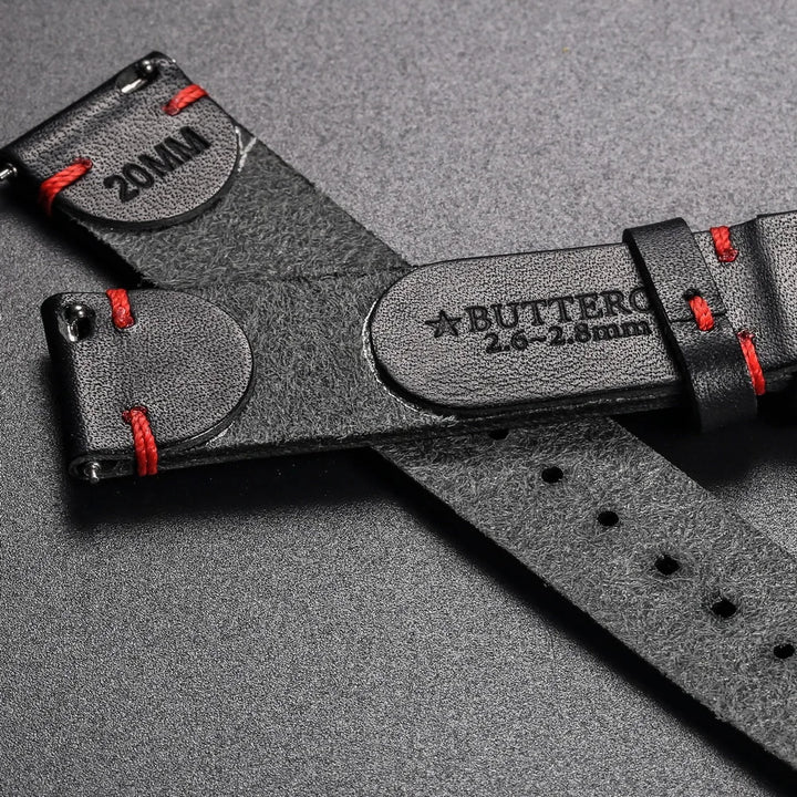 HEMSUT Handmade Italian Leather Watch Band (18-22mm)