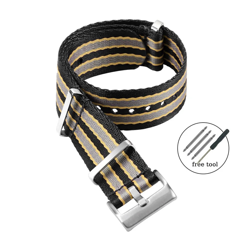 Nylon Canvas Watch Strap 20mm (Omega, Rolex & Tudor)