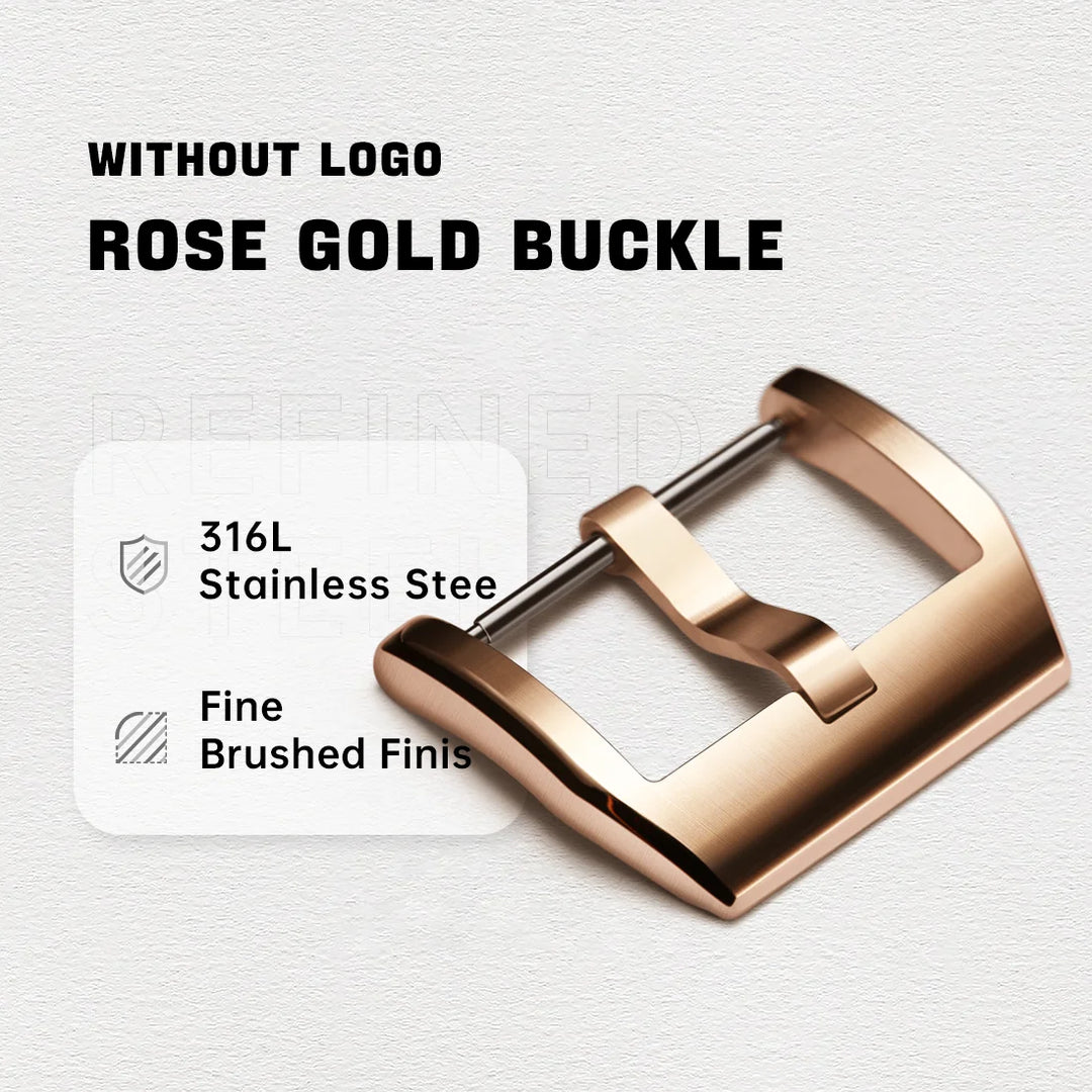 Maikes 316L Stainless Steel Watch Buckle Black 18mm 20mm 22mm Watch Accessories Rubber Leather Watch Clasp For IWC Rolex Omega