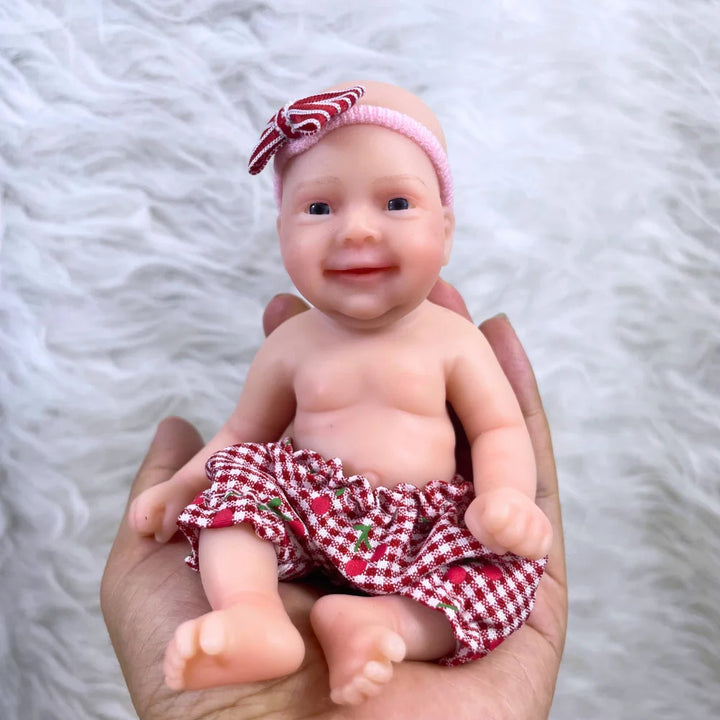 6" Mini Sebastian Full‑Silicone Reborn Baby Doll