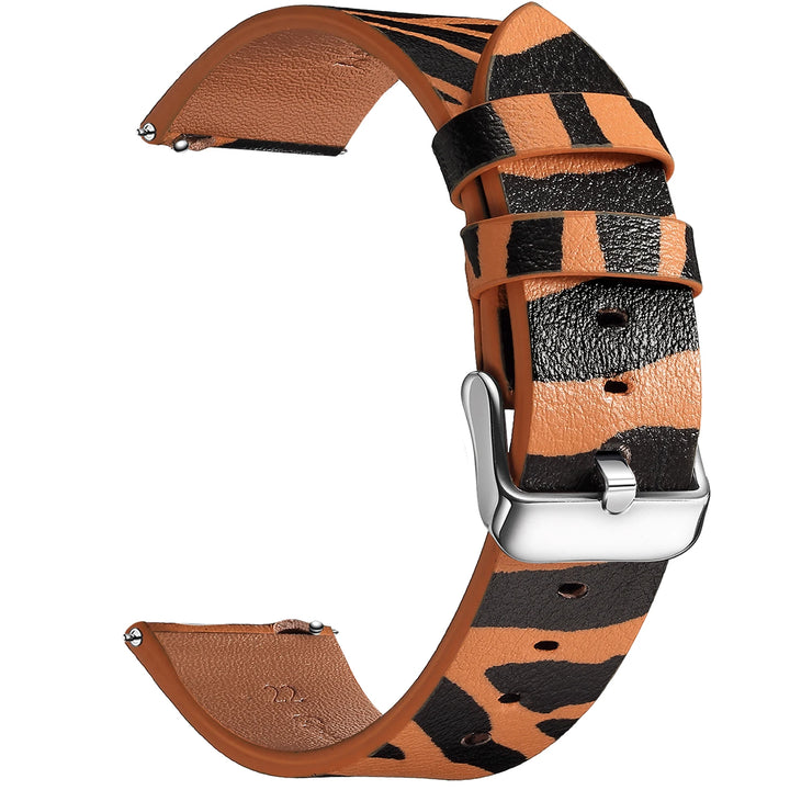 Leopard Print Leather Watch Band 20/22mm (Quick Release)