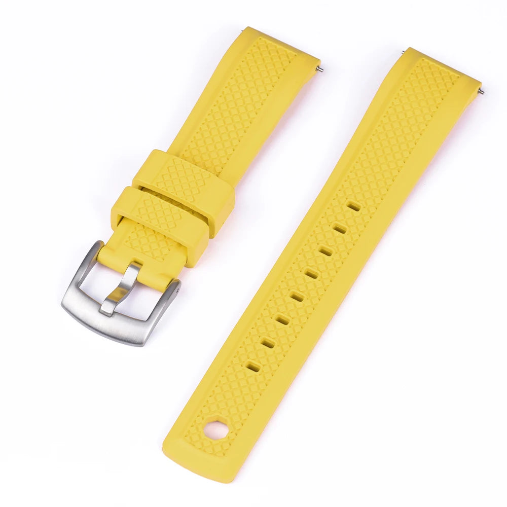 FKM Rubber Watch Strap 20/22mm for Samsung Galaxy 46mm & Huawei GT2/Amazfit GTR 47mm