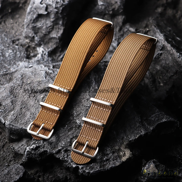 Ribbed Strap Ballistic Fabric Watch Strap Replacement 18mm 19mm 20mm 22mm for Samsung Galaxy Watch7/6/5/4 Quality Nylon Bracelet