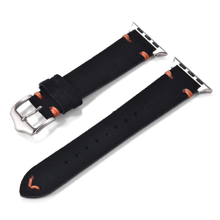 Suede Leather Strap for Apple Watch Band 49mm 44mm 41mm 42mm 38mm 46mm Bracelet Men Women iWatch Ultra Series 2 10 9 8 7 SE 5 4