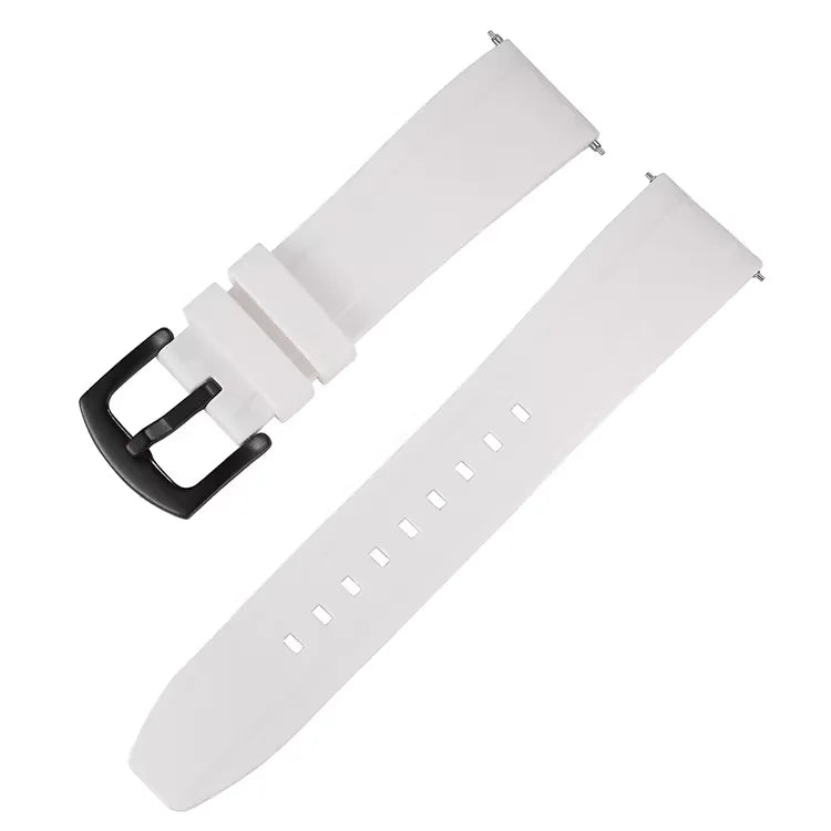 Silicone Rubber Watch Band 20–26mm (Quick Release, Waterproof)