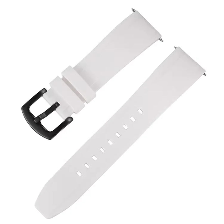 Silicone Rubber Watch Band 20–26mm (Quick Release, Waterproof)
