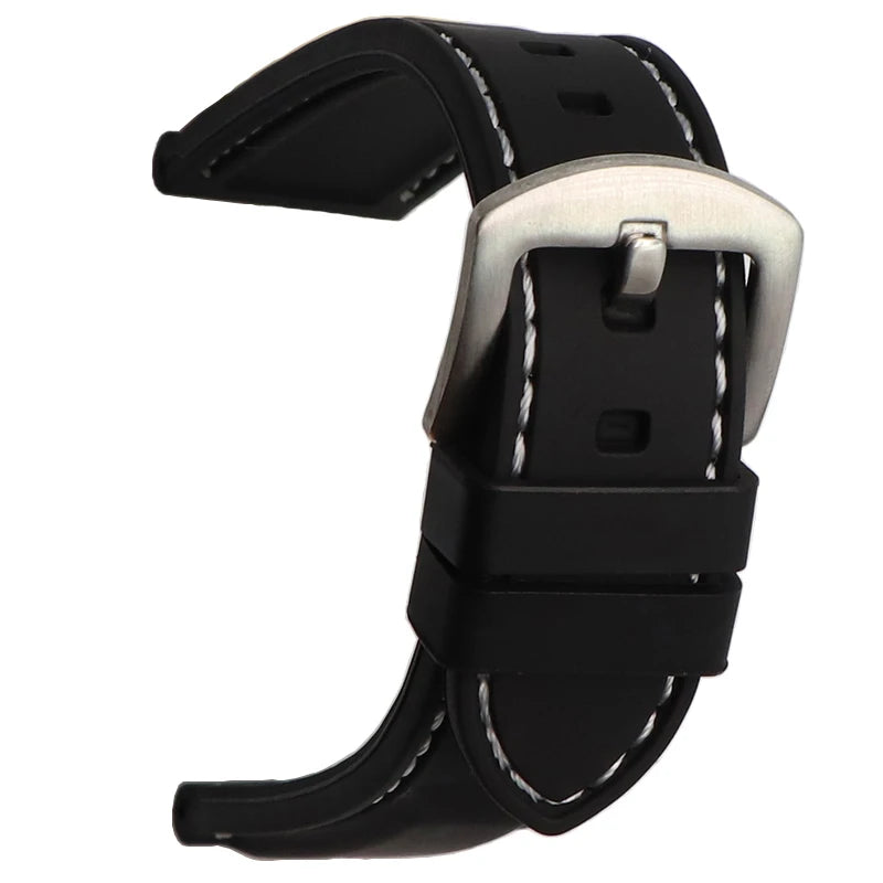 Waterproof Silicone Rubber Watch Strap (20-26mm)