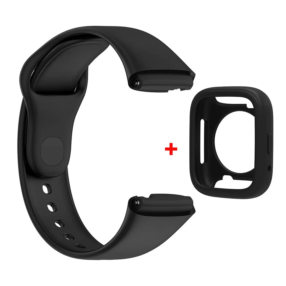 Silicone Strap & Protective Case for Redmi Watch 3 Active/Lite