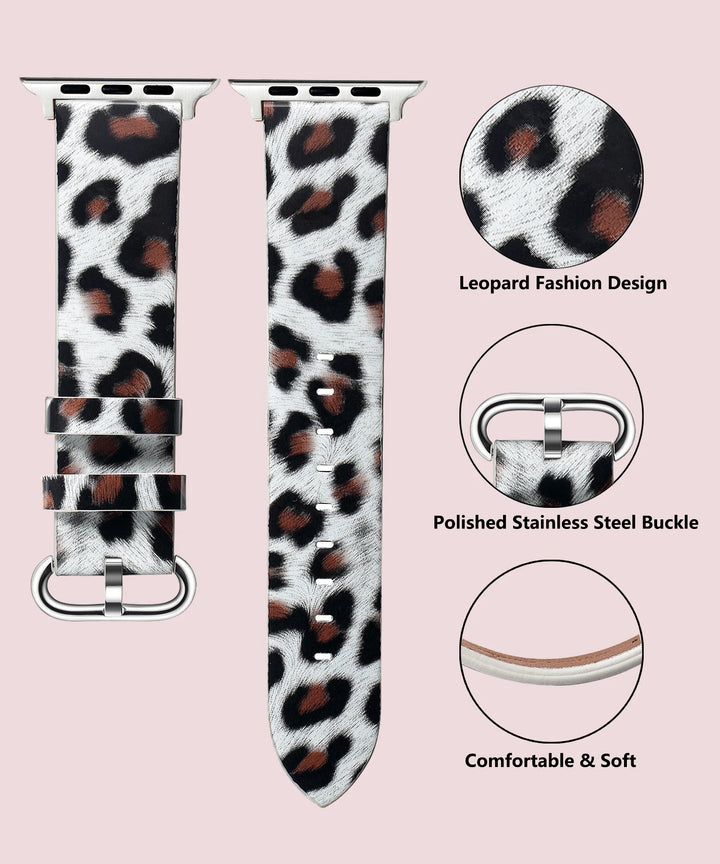 Leopard Print Apple Watch Band (38–49mm)