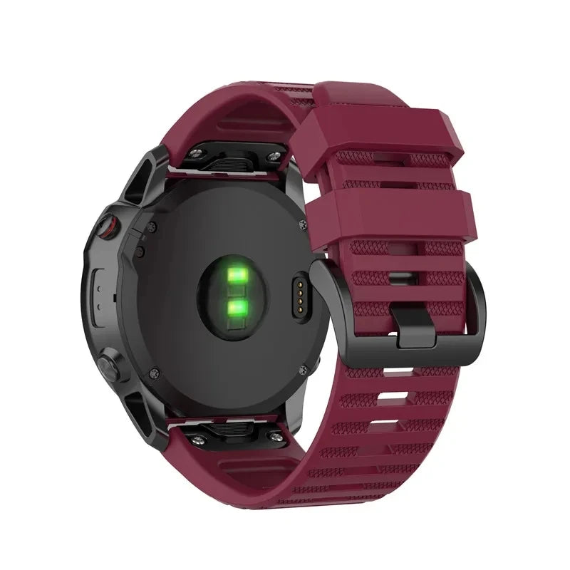 QuickFit Silicone Strap for Garmin Fenix & Epix (20-26mm)