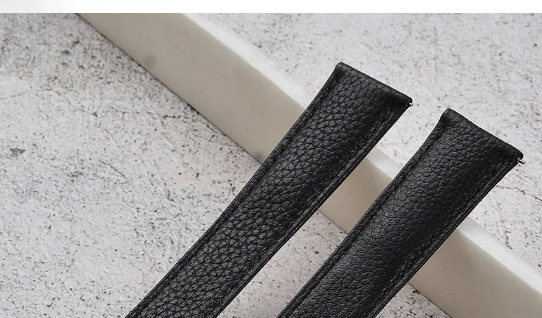 Cowhide Watch Strap Accessories for Cartier Tank – 16–23mm, Stainless Steel